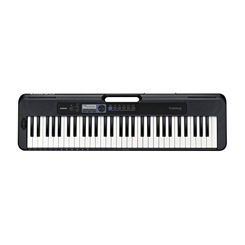 Casio Casiotone CT-S300 Keyboard mit 61 anschlagdynamischen Tasten, 400 Sounds & 77 Begleitrhythmen, schwarz