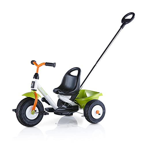 Kettler Dreirad Startrike Air I Robustes Kinder-Dreirad mit Luftreifen I verstellbare Schubstange I kippbarer Behälter I Fußplatte I hohe Kippsicherheit, ab 2 Jahren