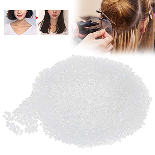 100g Haarverlängerung Granulat für Extensions, Transparentes Bonding Zubehör zur Hot Fusion Haarverlängerung
