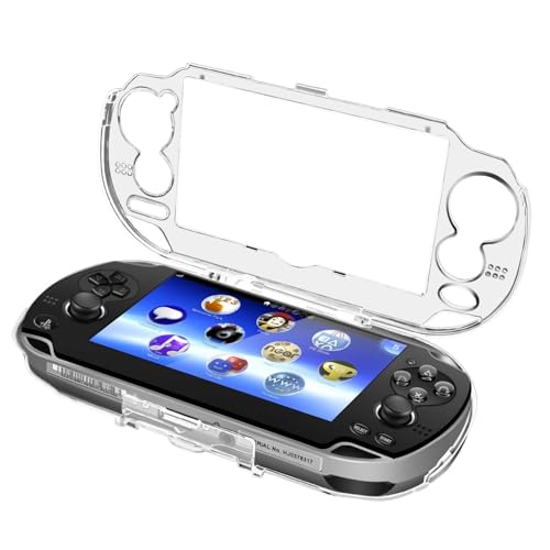 TNP ClearHard Case für PS Vita 1000 - Transparent Full Cover Crystal Clear Schutzhülle mit Snap-In Protector für Sony PSV 1000
