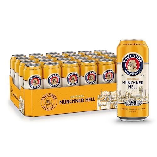 Paulaner Original Münchner Hell•Helles Bier spritzig-mild•EINWEG(24x0,5l)