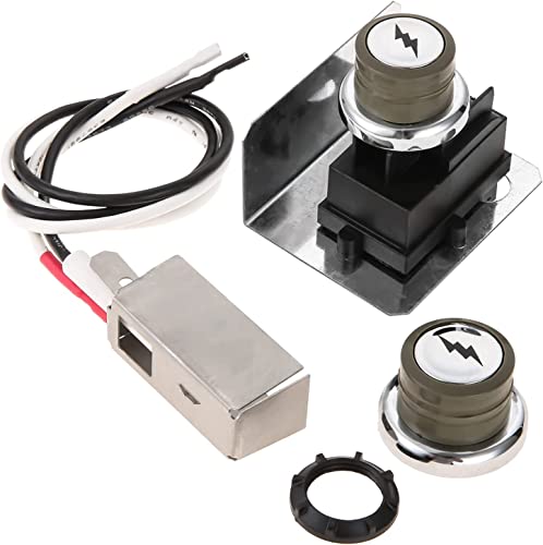 Hicello Elektronische Zünder Gas Zünder Kit Ersatz für Weber 91360 Spirit E-310, E-320 200, E-210, Spirit 300 und weitere Gasgrills (2009–2012) mit seitlichem Bedienfeld (2 Ausgänge)