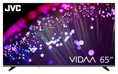 JVC Fernseher 65 Zoll Smart TV VIDAA LT-65VD3555 4K Fernseher UHD, HDR TV mit Dolby Vision und integriertem Triple-Tuner, LED TV schwarz