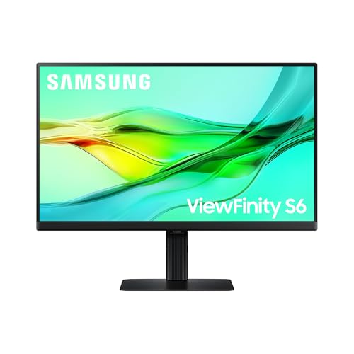Samsung ViewFinity S60UD Monitor 27 Zoll, QHD/WQHD, 2.560 x 1.440, 100 Hz, HDR10, Eye Saver Mode, USB-C (90 W), Daisy Chain, Integrierter KVM-Switch, LS27D600UAUXEN
