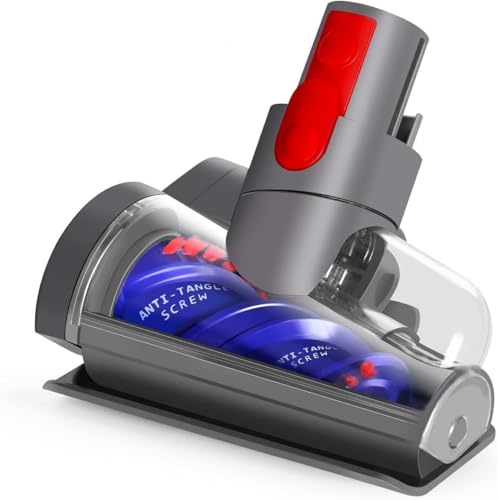 Upgrade Mini Elektrobürste für Dyson V15 V11 V10 V8 V7 Haardüse Bürste Anti Verwicklungs Aufsatz Staubsauger Ersatzteile Turbinendüse zu Reinigung Haustierbetten Autositze Sofa Teppich