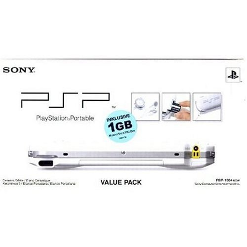 PlayStation Portable - PSP Konsole White (Value Pack + 1 GB Memory Stick)