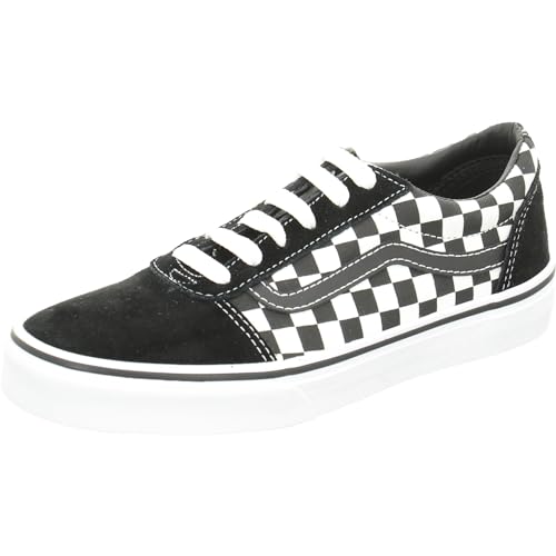 Vans Ward Suede/canvas, Unisex-Kinder Sneakers, Schwarz ((Checker) Black/True White Pvj)