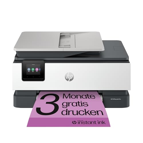 HP OfficeJet Pro 8132e Multifunktionsdrucker, 3 Monate gratis drucken mit HP Instant Ink inklusive, HP+, Drucker, Scanner, Kopierer, Fax, WLAN, LAN, Duplex, HP ePrint, Airprint, Basalt