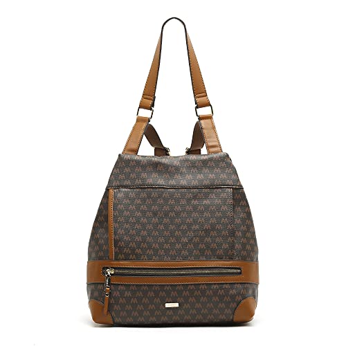 MISAKO Monogram Anti-Diebstahl-Rucksack mit Monogramm-Aufdruck Damen - Monogram 29x33x13 cm