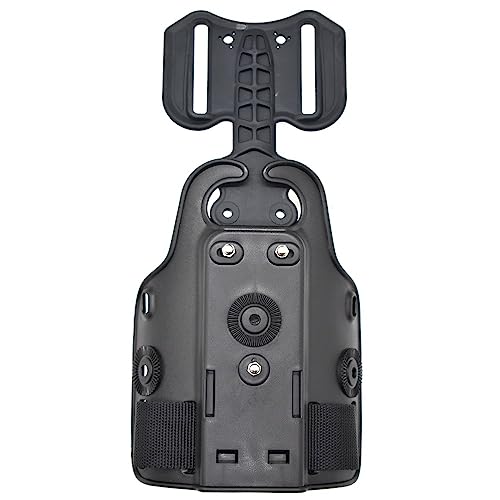 ACEXIER Taktische Drop-Leg-Pistole Holster Plattform-Adapter Universal-Oberschenkel-Pistolenkoffer Paddeljagdausrüstung (Black)