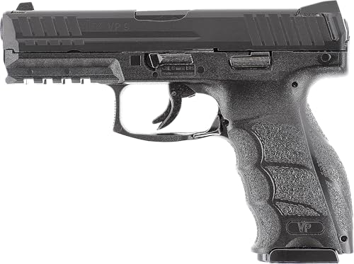 Heckler & KOCH Airsoft Pistole VP9, Federdruck Waffe mit 0,5 Joule, inkl. 100 x 6 mm BB Soft-Air Kugeln, Schwere Ausführung mit Metallschlitten