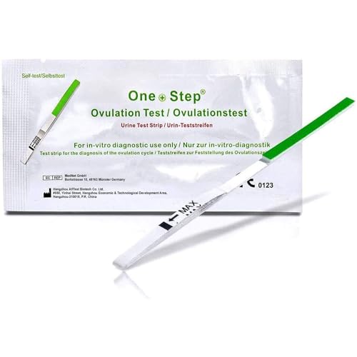 50 Stück One+Step Ovulationstest mit optimaler Sensitivität 20 miu/ml - Fruchtbarkeitstest für Frauen - Ovulationstests für Eisprung bei Kinderwunsch - Urinteststreifen schwanger werden