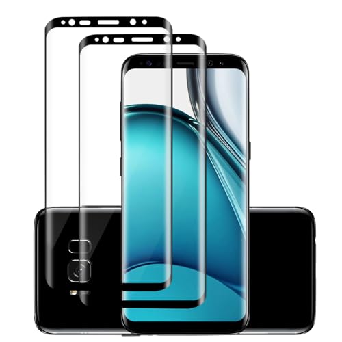 Carantee 2 Stück 3D Schutzfolie für Panzerglas für Samsung Galaxy S8, Ultradünn Anti-Blasen Displayschutzfolie, Anti-Fingerabdruck Wasserdicht Panzerglasfolie Schutzglas für Samsung Galaxy S8
