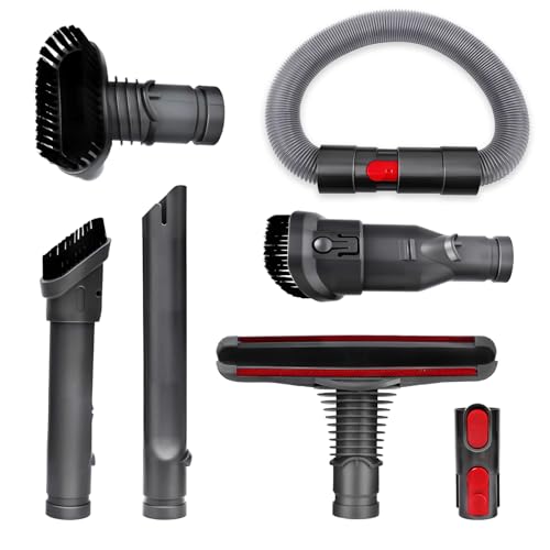 SOBEAU Zubehör-Set Ersatzteile für Dyson V7 V8 V10 V11 V15 Handstaubsauger, 7 in 1Ersatz Bürste kompatibel mit Dyson Staubsauger, für Zuhause, Büro, Autositze