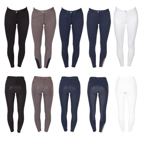 PFIFF 102754 Reithose 'Sanja' Damen Grip Vollbesatz, Schwarz 46