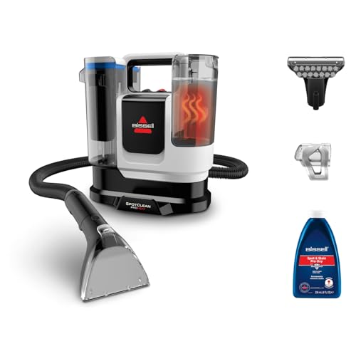 BISSELL SpotClean ProHeat Advanced Teppichreiniger und Polsterreiniger Gerät, Nasssauger und Waschsauger, 1125W Motor, kompakte Multiflächenreinigung, leistungsstark gegen Flecken, mit Kabel, 3924N