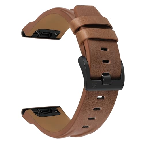 TRUMiRR Ersatz für Garmin Instinct E 40mm/Fenix 8 43mm/Approach S70 42mm/Fenix 7S Pro/7S/6S Pro/Epix Pro 42mm Leder Armband, 20mm Quick Release Easy Fit Uhrenarmband Echtes Rindsleder Armband