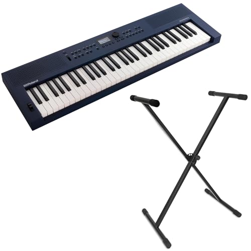 Roland GO:Keys 3 Music Creation Keyboard Midnight Blue 61 Tasten + keepdrum Keyboardständer
