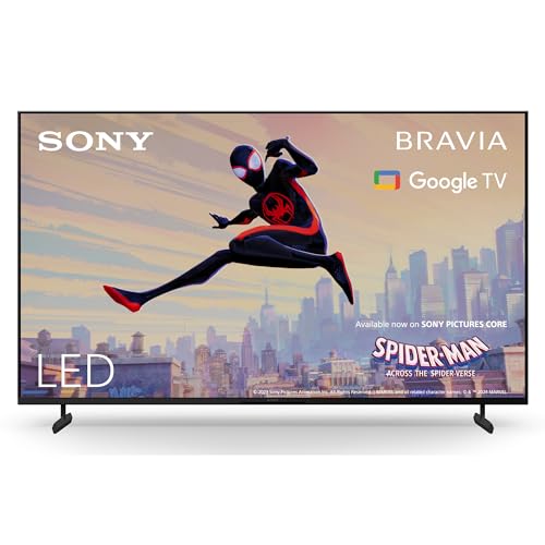 Sony BRAVIA, KD-75X80L, 75 Zoll Fernseher, LED, 4K HDR, Google TV, Smart TV, Works with Alexa, BRAVIA CORE, TRILUMINOS PRO, Gaming-Menü