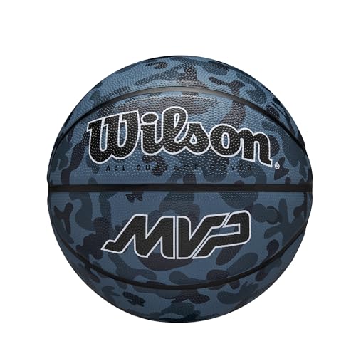 Wilson MVP CAMO Basketball Blue. 5