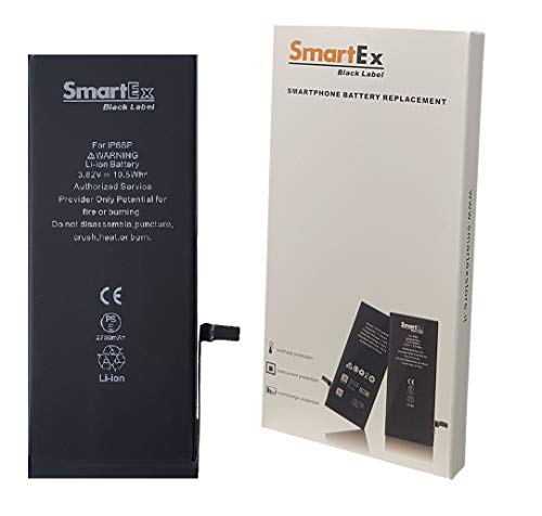 Smartex® Black Label Akku Batterie kompatibel mit iPhone 6S Plus - 2750 mAh | 2 Jahre Garantie