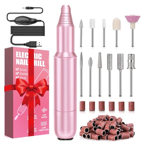 FOLAI Elektrische Nagelfräser, Maniküre Pediküre Set Nagelfeile Elektrisch, Profi Nagelfräser für Gelnägel, Acryl Gelnägel, Kallus Entfernen,Nagelhaut Shellac Nagel, Geschenke für Frauen, Mama