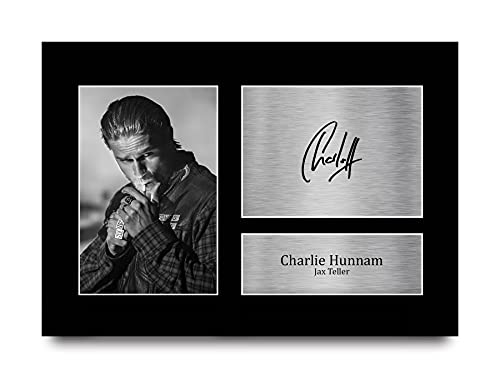 HWC Trading A4 Charlie Hunnam Sons of Anarchy Jax Teller Geschenke Gedruckt Signiert Autogramm Bild Für Fernsehshow Fans