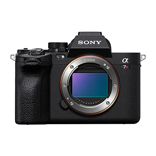 Sony Alpha 7R V Vollformatkamera mit spiegelloser Wechselobjektiv, mit 61,0 MP Vollformat, rückseitig beleuchtetem Exmor R CMOS-Sensor, Schwarz