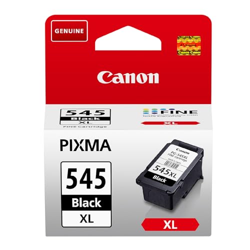Canon Tinte - PG-545XL Original Drucker Tintenpatrone Schwarz mit hoher Reichweite - Druckt bis zu 400 A4-Seiten (1 x druckerpatrone)