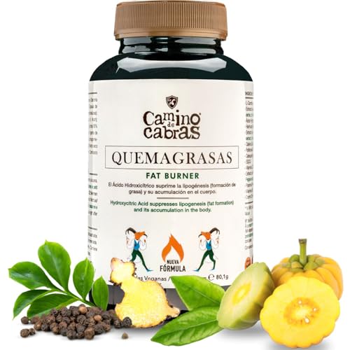 FATBURNER 8-in-1, Abnehmen Schnell Fettverbrenner, Stoffwechsel Beschleunigen, Appetitzügler - L Carnitin, Chrom, Garcinia, Vitamin C, B6, Grüner Tee, Glucomannan, Schwarzer Pfeffer, 90 Vegan Kapseln