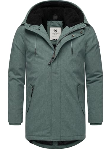 Ragwear Herren warme wasserdichte und atmungsaktive Winterjacke lang Mr Smithem YOUMODO Dusty Green25 Gr. L