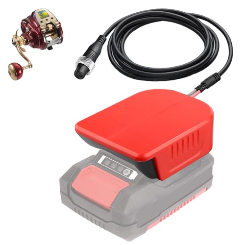 für Daiwa für Shimano Angelrolle Akku Adapter, für Einhell 18V Akku Arbeit für Daiwa für Shimano 14.4V 14.8V Serie Seaborg 200J-SJ 200J von 300MJ von 300J von 500AT von 500MJ Elektrische Angelrolle