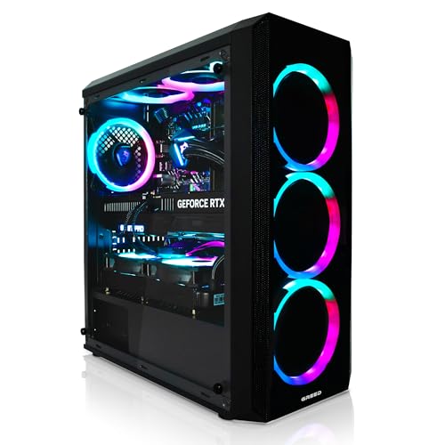 Greed® MK2 Pro - High End Gaming PC - Intel Core i7 12700F + Nvidia Geforce RTX 5070 12GB - Schneller RGB Computer + 4K Rechner mit 4,9 GHZ - 32 GB DDR4 RAM - Wasserkühlung - 1TB SSD - WLAN + W11 Pro
