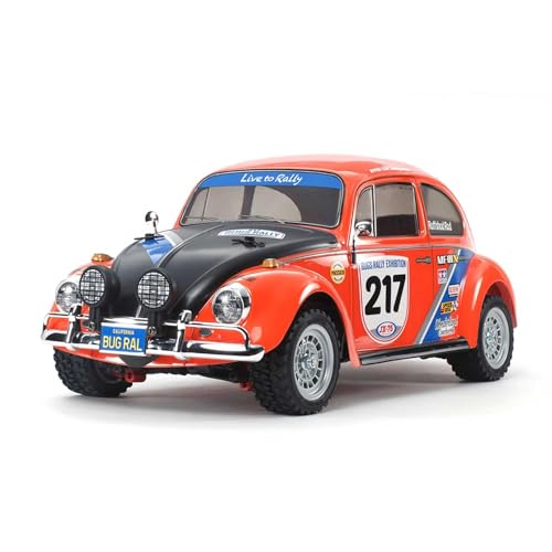 Tamiya 58650-1:10 RC VW Beetle Rally MF-01X, ferngesteuertes Auto/Fahrzeug, Modellbau, Bausatz, Hobby, Zusammenbauen