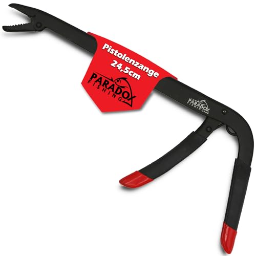 Paradox Fishing Pistolen Angelzange 24,5cm I Raubfischzange Drillingszange Hecht Angeln Hakenlöser Angeln Zange Angeln Angelzubehör - korissionsbeständig