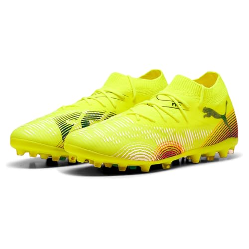 Puma Future 8 Match MG, Unisex Fussballschuh, Yellow ALERT-Puma Black-Sun Struck,