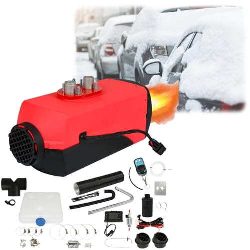 Fiqops Standheizung Diesel 8KW Dieselheizung 12V/24V DC Diesel Standheizung mit Fernbedienung & LCD Display Diesel Lufterhitzer für Auto Camping Wohnmobil