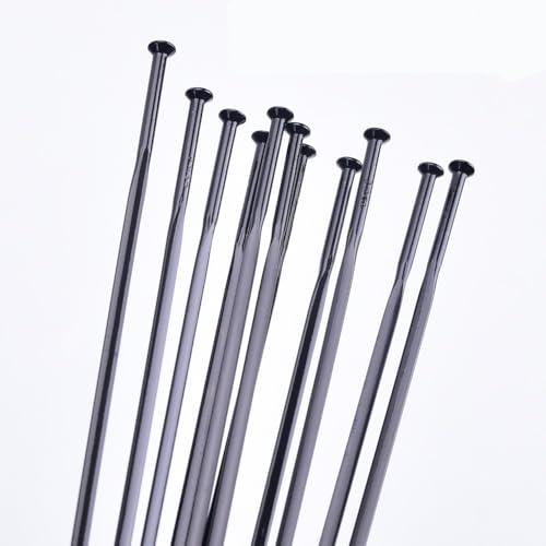GOFDASY Speichen für Fahrräder, J-Bend, gerader Zug, CX Ray, Speichen 2,0–0,9 x 2,2–2,0 mm, 14 G, Fahrradspeichen für Elektrofahrrad, gerade, 48 Stück