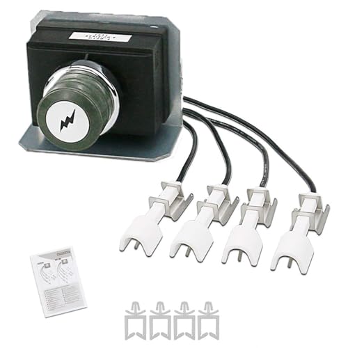 GFTIME Zündkerzensatz Kit für Gasgrills Weber Genesis 330, 2011 und Neuer (vorne montiertes Bedienfeld) Elektronischer Zünder KIT PIEZOELETTRONICO PER, Elektroden Zündsatz (7629)