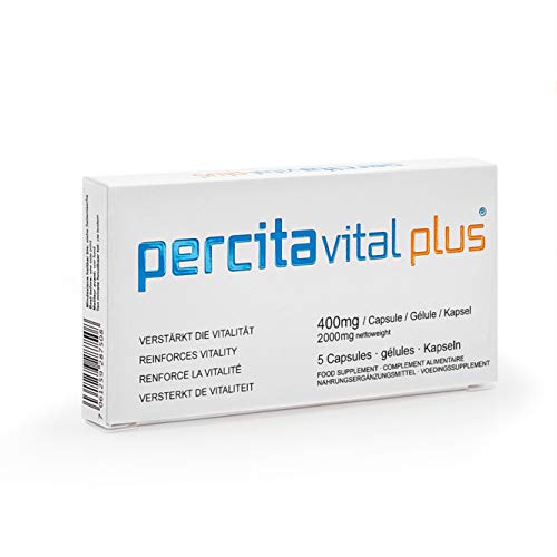Percita Vital Plus – für Männer I Das natürliche Hilfsmittel für den Mann mit Ginseng, wilder Yam & Vitaminen I Hochdosierte Kapseln I Rezeptfrei I 5 Kapseln à 500 mg Wirkkomplex