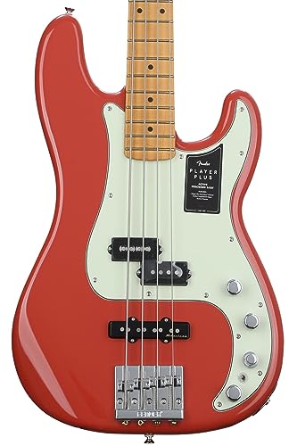 Fender Player Plus Precision Bass MN Fiesta Red - E-Bass