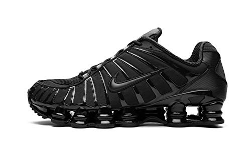 Nike Shox Tl Bv1127-001 Herren-Sneaker, Schwarz/Schwarz/Schwarz, Größe 38,5, Schwarz, 38.5 EU