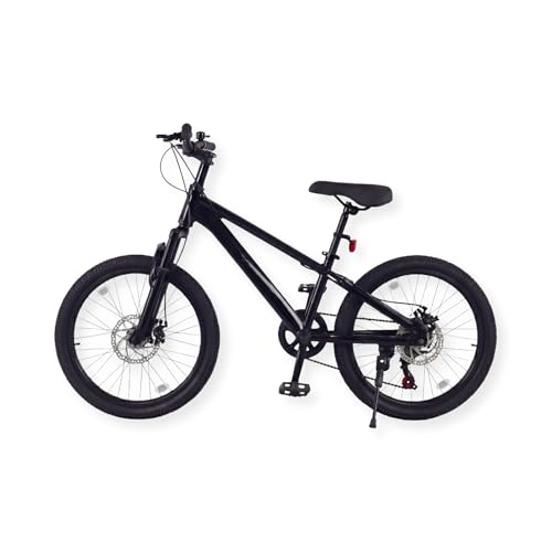Buxibo - Fahrrad Laguna - Kinder-Mountainbike - Aluminiumlegierungsrahmen - 20 Zoll - Schwarz