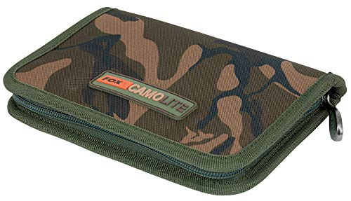 Fox Camolite License Wallet 20x14x3cm - Angeltasche für Angelschein, Tasche für Angelpapiere, Zubehörtasche für Angellizenzen