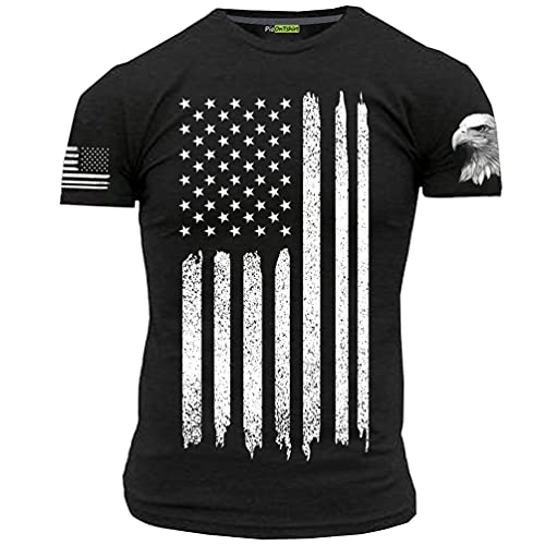 Amerikanische Flagge t Shirt USA Tshirt mit American Bald Eagle Men T-Shirt