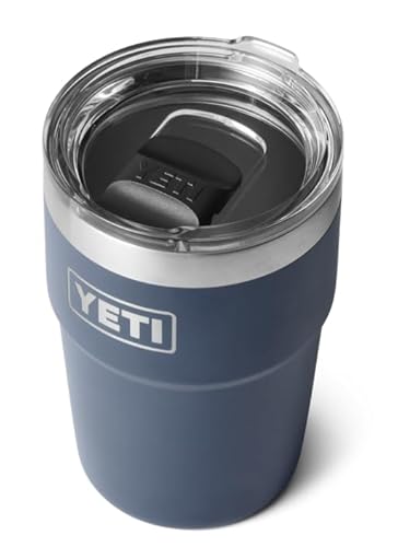 YETI Rambler Stapelbarer Becher Mit MagSlider Deckel, Navy, 16 oz (473 ml)