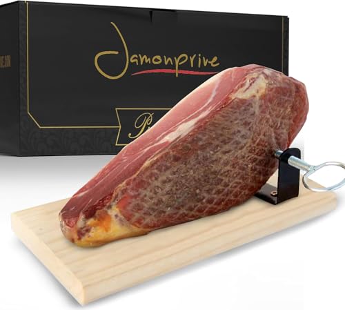 Serrano Schinken gereift ohne Knochen Gran Reserva ca. 1 Kg - Spanischer Schinken (SCHINKENHALTER UND MESSER NICHT ENTHALTEN) – Jamonprive Premium