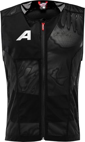 ALPINA PROSHIELD Men - Rückenprotektor für Männer, Atmungsaktiv & Anpassbar, Schutzweste für Ski- & Wintersport, Schwarz - L
