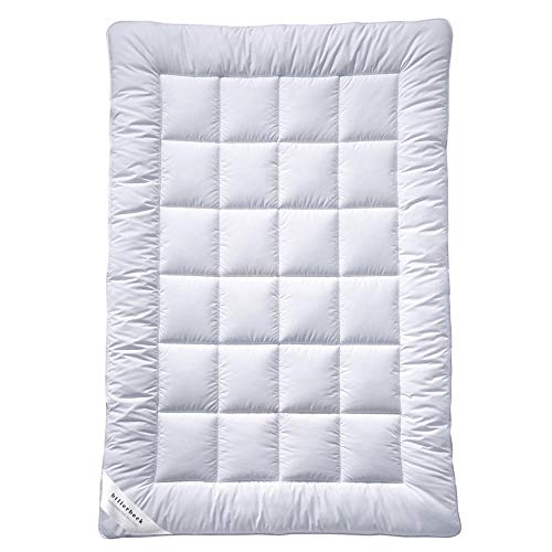 billerbeck Bettdecke S20 DUO - Winterdecke – 135 x 200 cm – AIRFILL® - Hohlfaser-Füllung, Baumwollbezug mit Aloe-Vera-Veredelung, Weiß