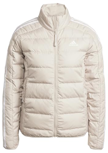 adidas Damen Essentials 3-Stripes Light Down Jacket, wonder beige, S